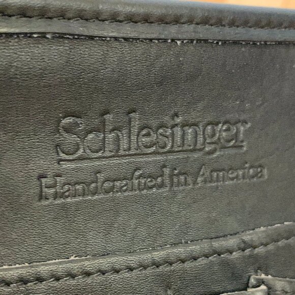 Vintage Schlesinger Full Grain Cowhide Leather Vintage Briefcase Messenger Bag - Picture 10 of 16